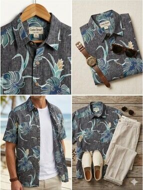 *Father's Day!* Cookie Street Vintage Men's XL Honolulu Hawaiian Aloha Shirt